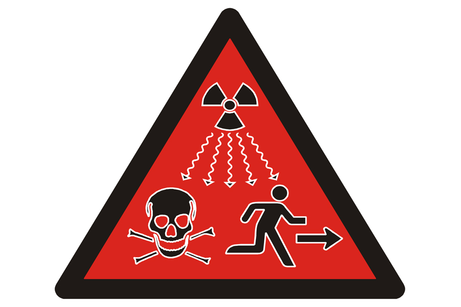 Nowy symbol promieniowania jonizującego / Fot. domena publiczna