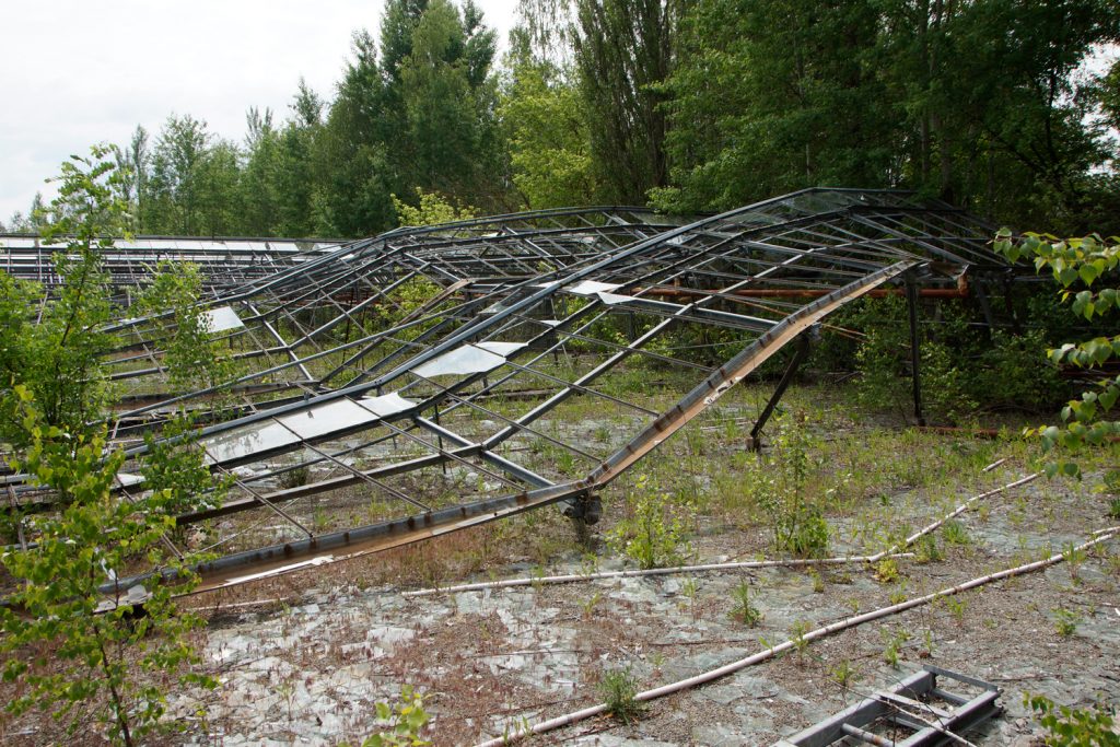 Szklarnie na północy Prypeci / Fot. Sebastian Marciak, marciak.pl