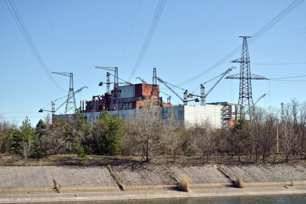 Nieukończone bloki reaktorów nr 5 i 6. Fot. Andrzej Bryśkiewicz