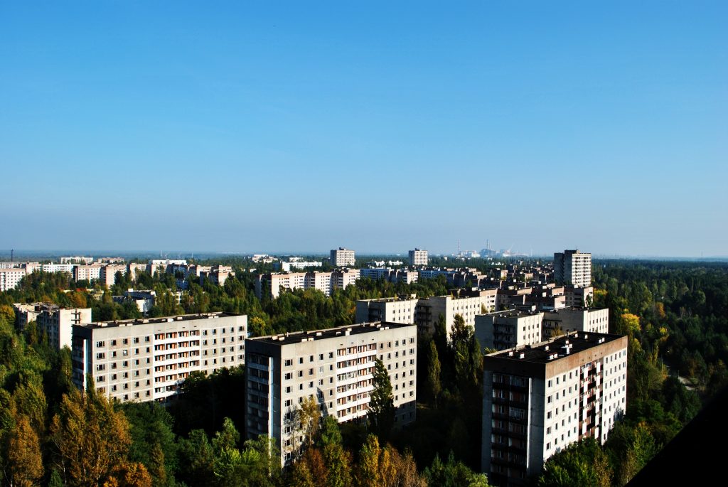 Panorama Prypeci. Wyprawa pierwsza - wrzesień 2012 r. Fot. Staszek (stalker)