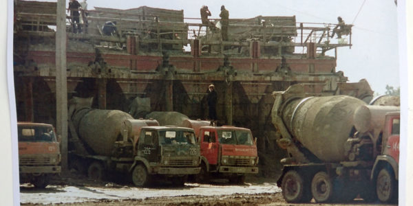 Zdjęcie z czasów funkcjonowania punktu przeładunkowego. Fotografia znajduje się w pawilonie informacyjnym czarnobylskiej elektrowni. Fot. Tomasz Róg