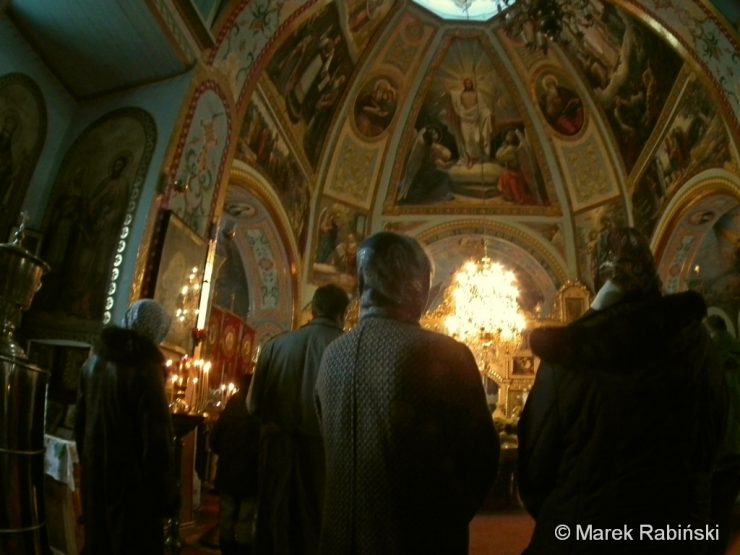 Wnętrze cerkwi św. Eliasza - stan obecny. Zdjęcie z archiwum cerkwi w Czarnobylu. Fot. Marek Rabiński