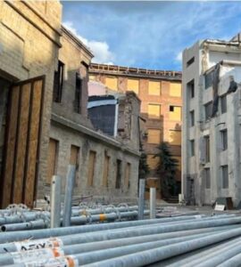 Zniszczone Narodowe Muzeum „Czarnobyl” w Kijowie