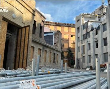 Zniszczone Narodowe Muzeum „Czarnobyl” w Kijowie