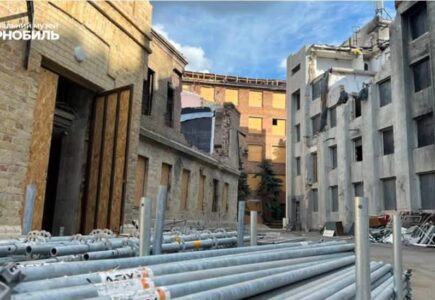 Zniszczone Narodowe Muzeum „Czarnobyl” w Kijowie