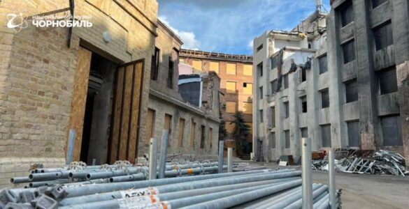 Zniszczone Narodowe Muzeum „Czarnobyl” w Kijowie